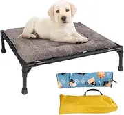 Elevated Pet Bed - Comfortable Large Dog Sofa Bed | Convenient Outdoor Raised Pet Cot Cooling Mat | Raised Dog Bed | Dogs Camping Bed for Large Medium Small Dogs Camping, Beach