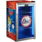 Esso Vintage Fuel Pump Branded Triple Glazed Alfresco 98 Litre Bar Fridge Wit...