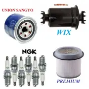 Tune Up Kit Filters Cap Wire Spark Plugs For MITSUBISHI SIGMA V6 3.0L 1989-1990 (for: Mitsubishi)