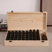 Wooden Essential Oil Storage Box Oil Display Box for Women Bathroom Tabletop