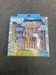Bluey Color and Go set - notebook, crayons, stickers, markers