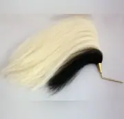Prussian Plume for Officer Uhlan Tschapka - Buffalo hair white / black