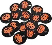 ABOOFAN 2 Sets 300Pcs Cards Halloween Paper Tag Hanging Pumpkin Tag Halloween Sealing Accessory Halloween Stuff Halloween Party Present tag Label Halloween Decor DIY Tag Food