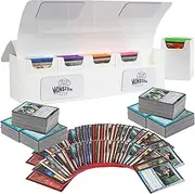 Monster Protectors Magnetic Deca Deck White-10 Removable Deck Trays for Gaming TCGs-Compatible with Yugioh, MTG, Magic The Gathering, Durable Construction