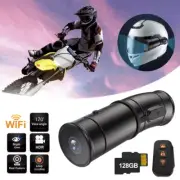 Motorcycle Helmet WiFi 170° Dash Cam Front&Rear Camera Night Vision Recorder Cam