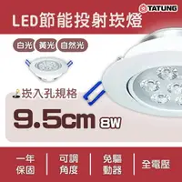 在飛比找樂天市場購物網優惠-〖大同TATUNG〗★含稅 崁孔 9.5公分 LED 崁燈 