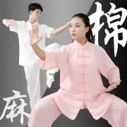 Tai Chi Traditional Chinese Oriental Wushu Linen Cotton Kung Fu Wing Chun Suit