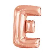 Rose Gold E Alphabet Foil Balloon 86cm Birthday Party Decor Supplies AUS Stock