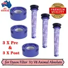 6 PACK for Dyson V7 V8 Pre & Post HEPA Filter Part Vacuum Wireless Handheld