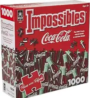 Coca-Cola Impossibles 1000-Piece Puzzle – No Edge, 5 Extra Pieces, Challenging Jigsaw with Repeating Artwork – Fun & Unique Puzzle for Adults & Teens