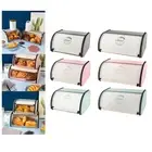 Iron Bread Box Bread Storage Bread Holder with Lid