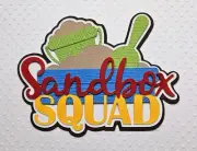 Sandbox Squad Boy Title 2. Scrapbook, Card Making Paper Piecing