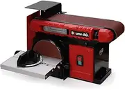 Baumr-AG Bench Belt and Disc Sander Combo, 100mm Linisher + 150mm Disc, S1 Rated 400W Brushless Motor, Horizontal & Vertical Sanding