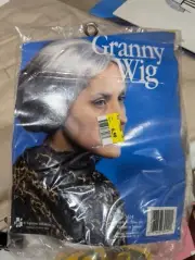 Granny Gray Wig Costume and/or 60"Blond Incredibly Long Wig Costume