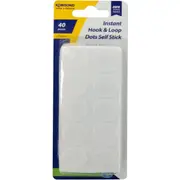 Korbond Instant Hook & Loop Dots Self Stick 40 pack