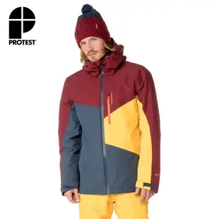 PROTEST 男 機能防水保暖外套 (梅洛酒色) YOYO SNOWJACKET 防水透氣係數5000 登山 滑雪外套