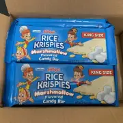 (Short Date) 17 Rice Krispies Marshmallow Candy Bar King Size 2.75oz LARGE