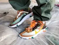 在飛比找Yahoo!奇摩拍賣優惠-NIKE REACT ELEMENT 87 PALE IVO