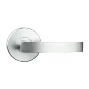 N2lok Novum Door Lever on Round Rose Passage Set Satin Chrome 545 NO SCP BP