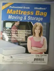 UltraBlock Mattress Bag for Moving, Storage or Disposal - Full Size Heavy Duty