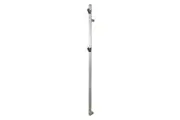 AGUZZO EZY FIT Heated Towel Rail - Single Vertical Flat Tube - 2 Hooks - (H1500mm) - Brushed Nickel