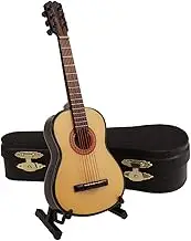 Generic Miniature Guitar Realistic Guitar Model Adornment Mini Instrument Decor for Home
