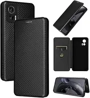 Non-Slip Carbon Fiber case Compatible with Motorola Moto G14 Edge 30 Neo Lite PAYF0010IN Leather Cover Fashion Wallet Clip Magnetic housing (Motorola Edge 30Lite,Black)