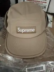 Supreme Windstopper Ear flap Camp Cap Hat FW24 NWT Taupe Tan Sold Out