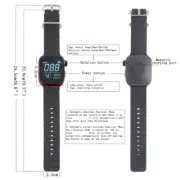 Metronome Watch Wearable Vibrating Metronome Wrist Watch for Sport Running