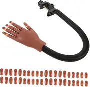 LOORGVEL 1 Set Nail Practice Hand Model Fake Hand for Manicure Training Lightweight Nail Display Tool for Beginners Easy to Clean with Realistic Design