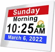 Véfaîî 【New 2023】 Day Date Clock 2.0 with 30 White Or Black (Mixed Color)