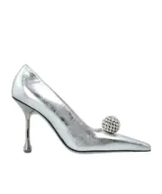 Jimmy Choo Orb Embellished Heeled Pumps 39.5,39,40 silver