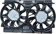 Radiator Cooling Fan 8W0959455AA 8W121203D，Compatible with S6 2.9T 2019-2022 Q8/A8/Q7 55 TFSI 2019-2023 Pors-Che Ca-yenne