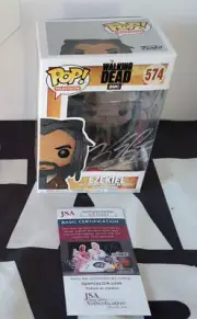 Ezekiel 574 FUNKO POP Walking Dead SIGNED w INSCRIPTION Khary Payton JSA