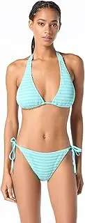 [Michael Kors] Women's Textured Stripe String Bikini Top