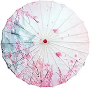 [UxicRuya] Chinese Oiled Paper Umbrella with Floral Print, Japanese Umbrella for Weddings And Women
