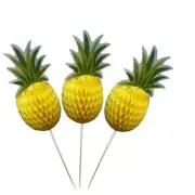 100 Pcs Fruit Cake Premium Paper Toppers Pineapple Cupcake Pool Party