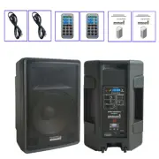 2-Pack Pro Audio PA Speakers Bluetooth Power 2-Way Stage Karaoke DJ TWS Speaker