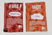 Taco Bell Salsa Hot Sauce Marry Me I Do Marriage Wedding Proposal Packs Packets