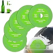SNOKAY 10cm Diamond Glass Cutting Disc - Jade, 1mm Ultra-Thin Saw Blade for Ceramic Tile, Glass, Precise Cutting - 4 1/2 Glass Cutting Wheel for Angle Grinder (5 Pack)