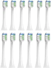 Replacement Toothbrush Head, Compatible For Konka R6/R8/R9/G3/G5 Sonic Electric Toothbrush(White12)
