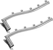 HOUDERCO Wall Mounted Clothes Rack Stainless Steel Hanger for Space Saving Storage Laundry Bedroom Closet Includes Mounting Hardware for Easy Installation