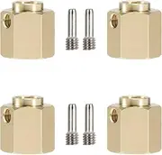 Modification Accessories 4PCS Brass Wheel Hex Hub Widening Adapter for 1/10 RC Crawler TRX4 TRX6(10mm)