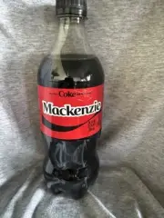 Share a Coke with Mackenzie 2025 Personalized Gift Coca Cola Bottle 20oz Zero