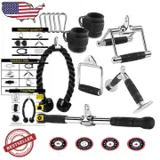 Durable LAT Pulldown and Triceps Cable Attachments for Home Gym Essentials