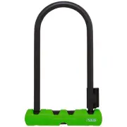 Abus 34591 Bicycle Ultra 410 3.9 x 9" Keyed U-Lock with Bracket- Black/Green