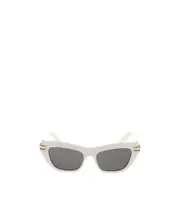 Dior Eyewear Butterfly Frame Sunglasses 52 White