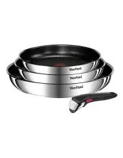 [Tefal] Ingenio Emotion Induction Non-stick Stainless Steel Cook Set 4 Piece in Silver