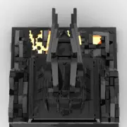 MOC-149491 MOC Obsidian Tower / Personal Abode / Fortress / Castle 1430 Pieces