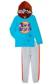 NWT Space Jam Boys Costume Hoodie Shirt Pants Outfit Set Taz 4 7 tazmanian devil